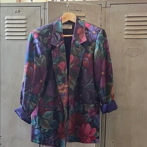 Alfred Dunner Women's Vibrant Floral Blazer